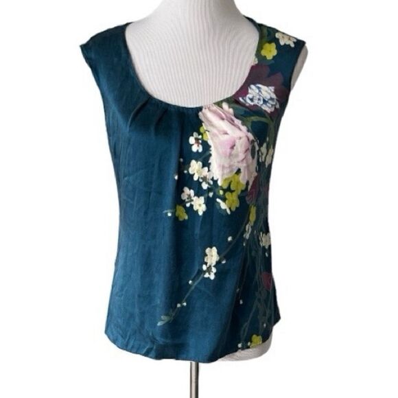 Elie Taria made for Nordstrom Silk Top size S - Picture 1 of 5